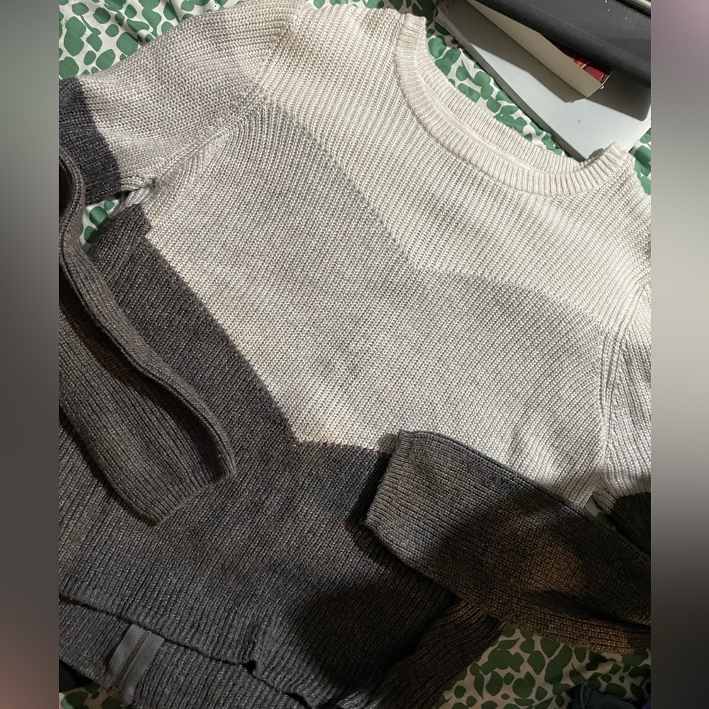 Gray sweater